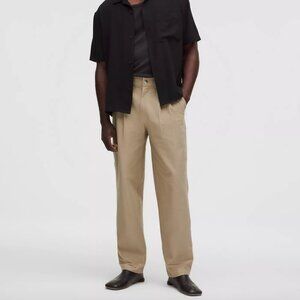 NEW Lululemon Sheer Oak Beige Utilitech Twill Relaxed Pleated Trouser Pants